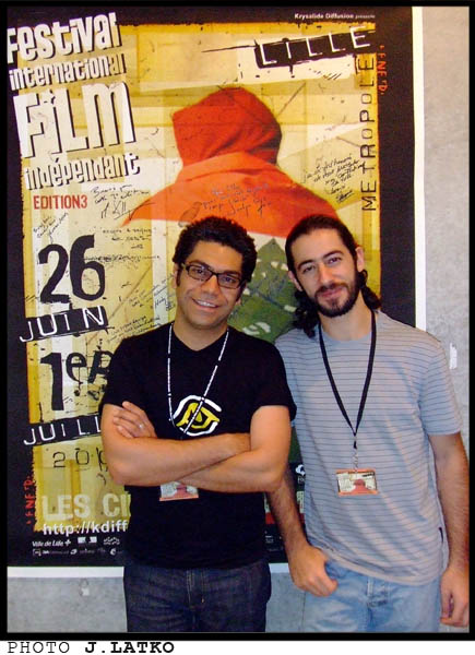 * MICHEL KAMMOUN / ELIE MITRI invités pour le film 'Falafel' qui a remporté le 1er Prix du Public du Festival - Juin 2007 - Festival International du Film Indépendant #3 * 