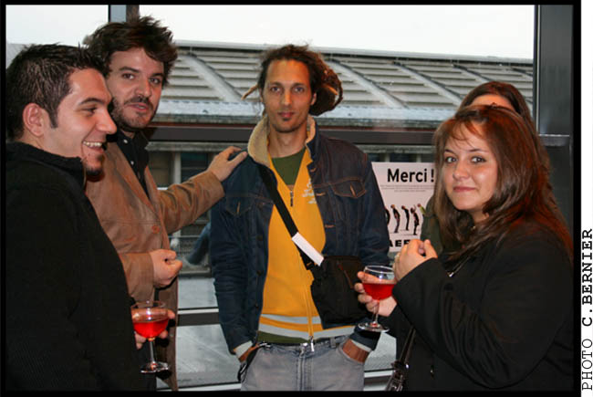 * MALICK CHEBLAL, BERTRAND DISSET, ANTHONY DONCKER et JULIE RODRIGUES - Ouverture du Festival - L'Aéronef - Mardi 26 Juin 2007 - Festival International du Film Indépendant #3 * 