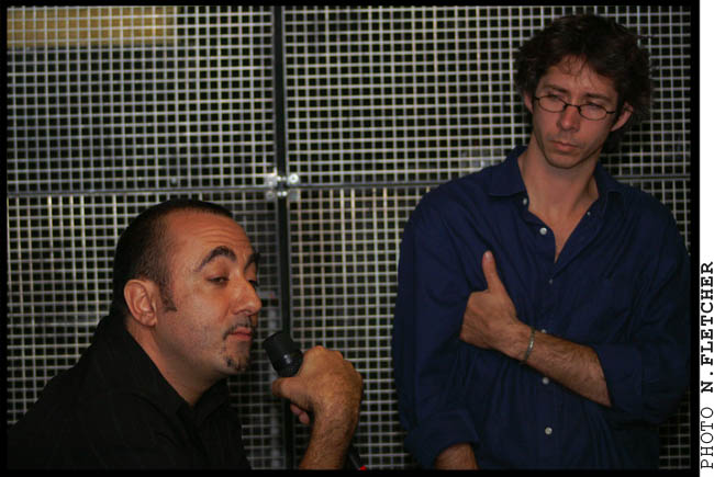 * BERNI GOLDBLAT et DOMINIQUE OLIER après la projection de son film : 'Mokili' à L'Auditorium du Palais des Beaux Arts de Lille - Juin 2007 - Festival International du Film Indépendant #3 * 
