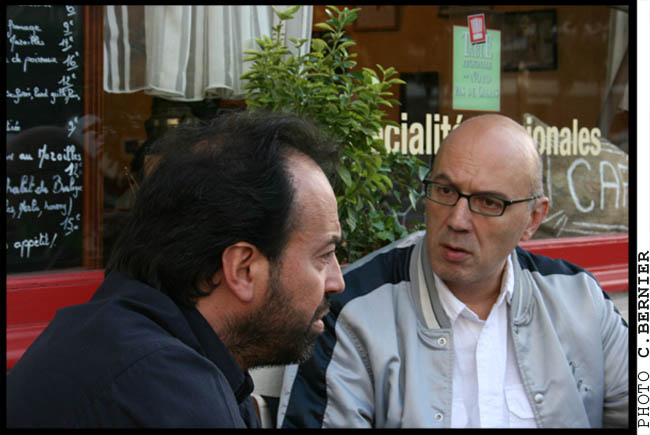 * CARLOS CHAINE (Interprète), GHASSAN SALHAB (Réalisateur) au Restaurant 'LE CHAT DANS L'HORLOGE' à Lille - Juin 2007 - Festival International du Film Indépendant #3 * 