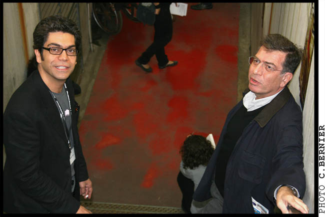 * JEAN-CLAUDE CODSI ( 'Histoire d'un Retour') et MICHEL KAMMOUN ('Falafel') - Auditorium du Palais des Beaux Arts de Lille - Juin 2007 - Festival International du Film Indépendant #3  *  